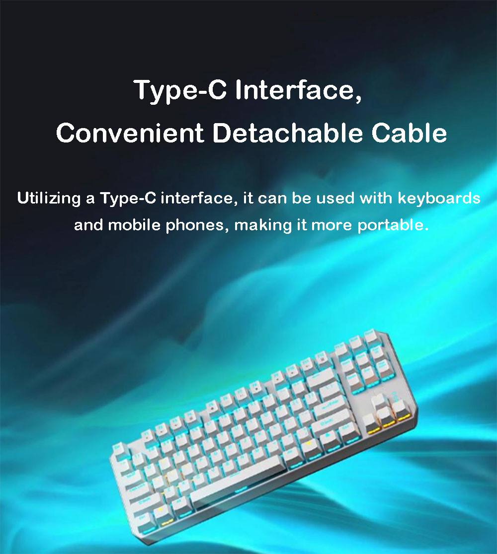 87-Key Mechanical Gaming Keybo - مراجعة Anti-Ghosting Keyboard وسعره