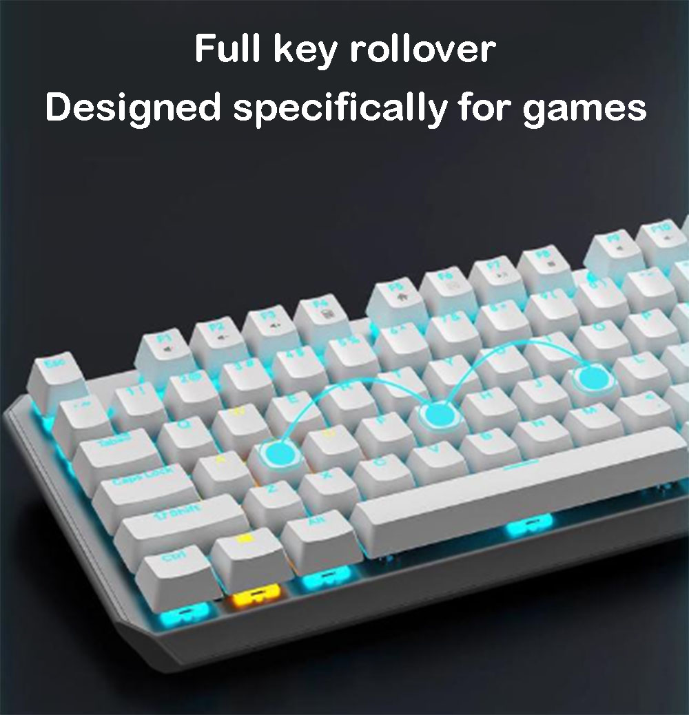 87-Key Mechanical Gaming Keybo - مراجعة Anti-Ghosting Keyboard وسعره