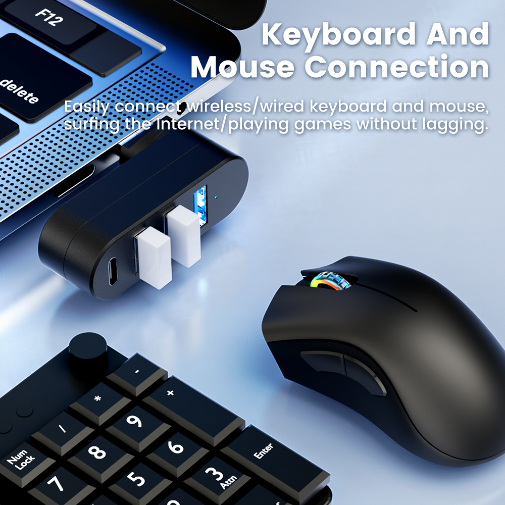 Rotatable USB HUB USB3.0 2.0 T - مراجعة Usb Hub Gaming وسعره