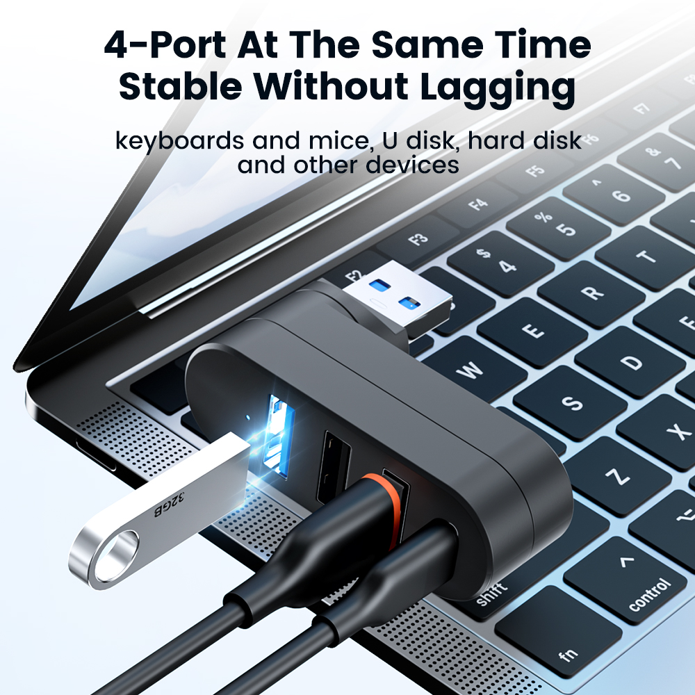Rotatable USB HUB USB3.0 2.0 T - مراجعة Usb Hub Gaming وسعره
