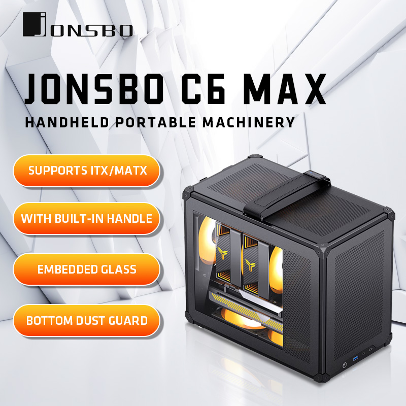 JONSBO C6 MAX Mesh Handle MATX - مراجعة Pc Gaming Jonsbo وسعره