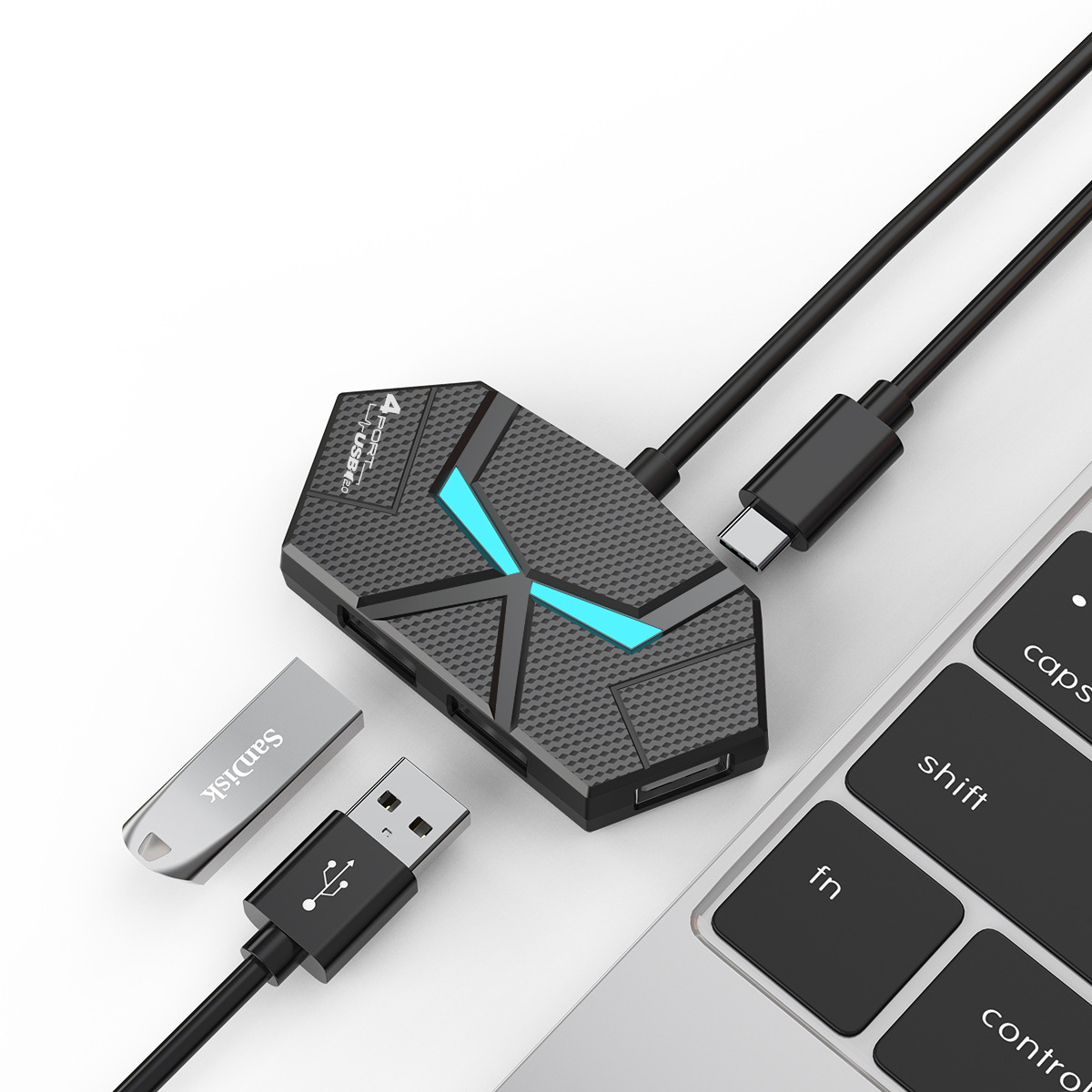 0.6CM/1.2M HUB 7-port Compatib - مراجعة Usb Hub Gaming وسعره