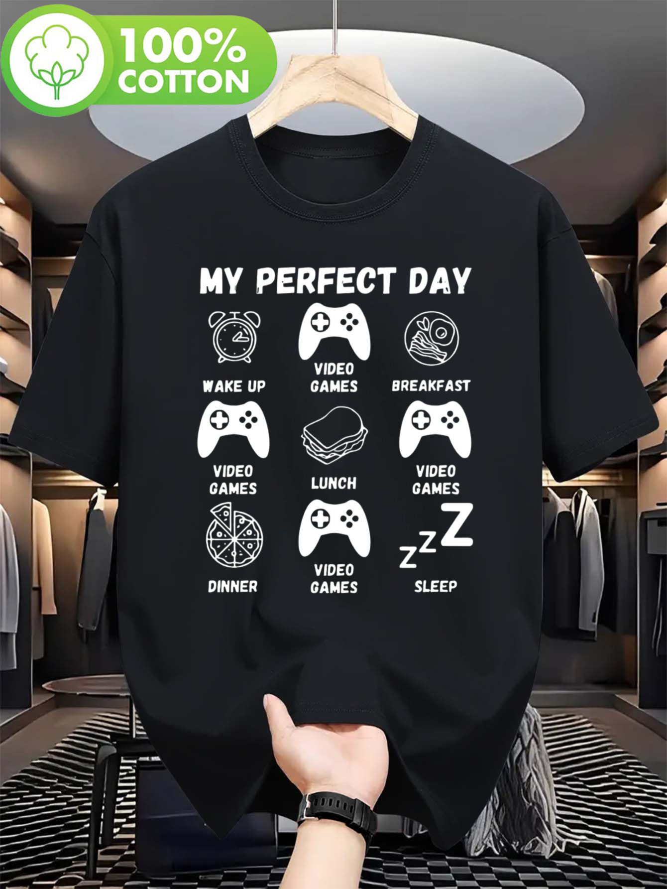 Men's Gamer T-Shirt - My Perfe - مراجعة Pc Gaming Icon وسعره