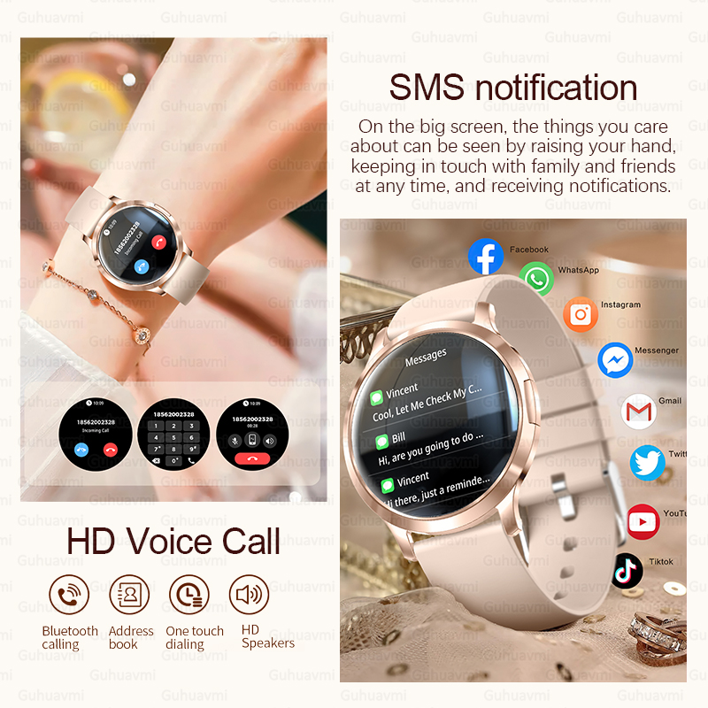 2025 New Smart Watch Women 1.3 - مراجعة High Refresh Monitor وسعره