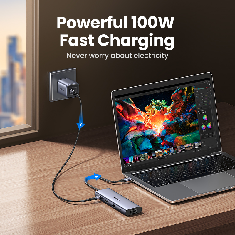 UGREEN USB HUB Type-C to 4K HD - مراجعة Usb Hub Gaming وسعره