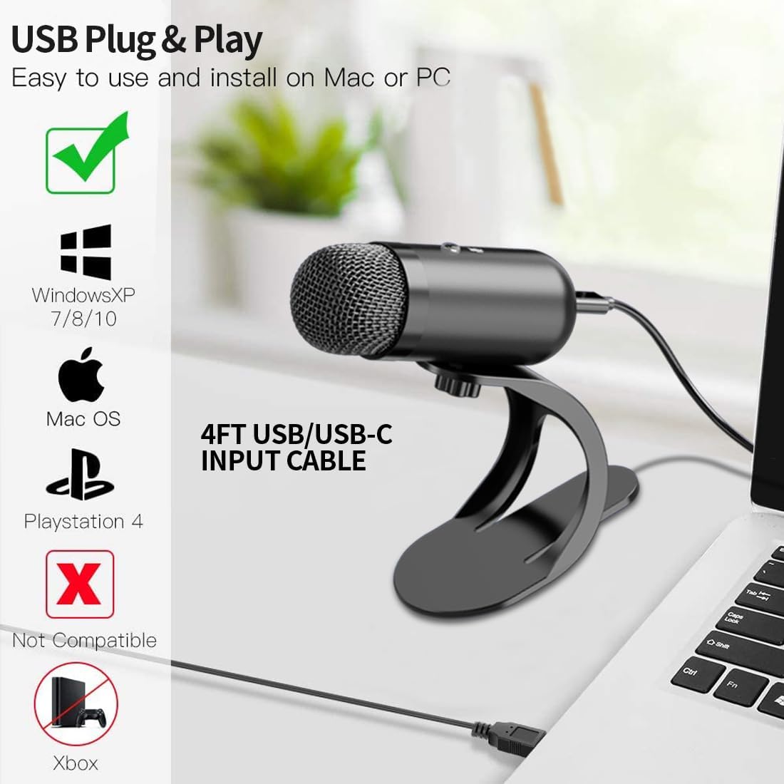 Professional USB Microphone Co - مراجعة Gaming Microphone وسعره