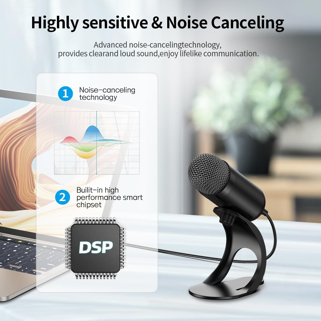 Professional USB Microphone Co - مراجعة Gaming Microphone وسعره