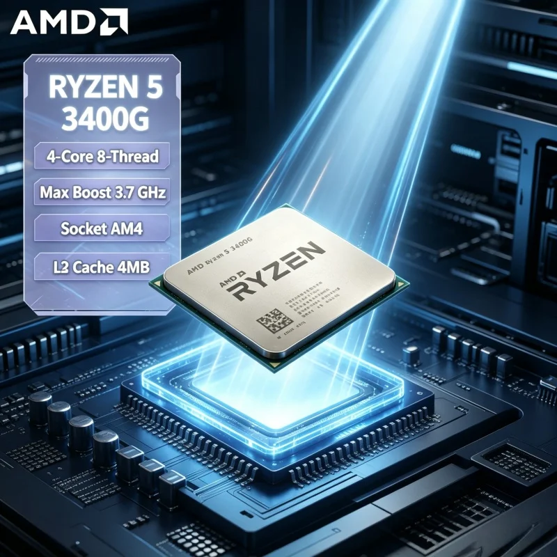 AMD Ryzen 5 3400G Loose Chip D - مراجعة Pc Gaming Amd Ryzen 5 وسعره
