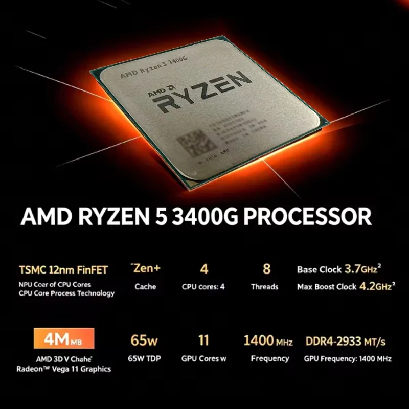 AMD Ryzen 5 3400G Loose Chip D - مراجعة Pc Gaming Amd Ryzen 5 وسعره