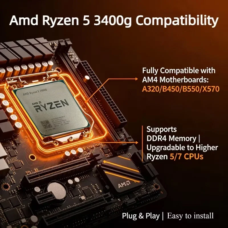 AMD Ryzen 5 3400G Loose Chip D - مراجعة Pc Gaming Amd Ryzen 5 وسعره