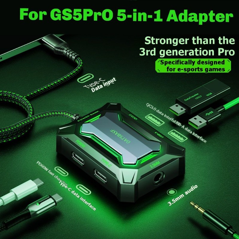OATSBASF For Type-C Device 5-I - مراجعة Usb Hub Gaming وسعره