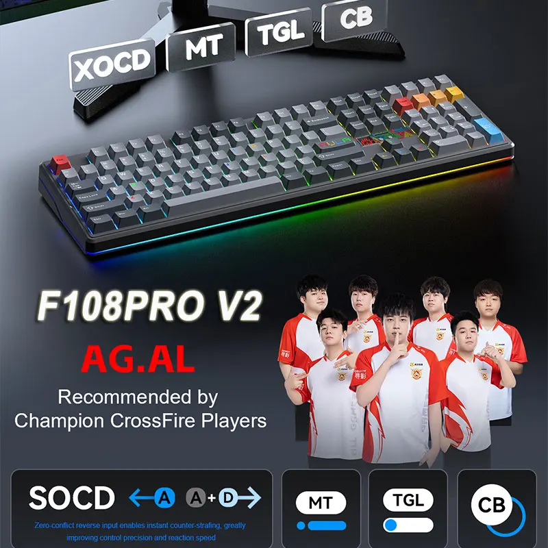 AULA F108 Pro V2 Mechanical Ke - مراجعة Pc Gaming Uk وسعره