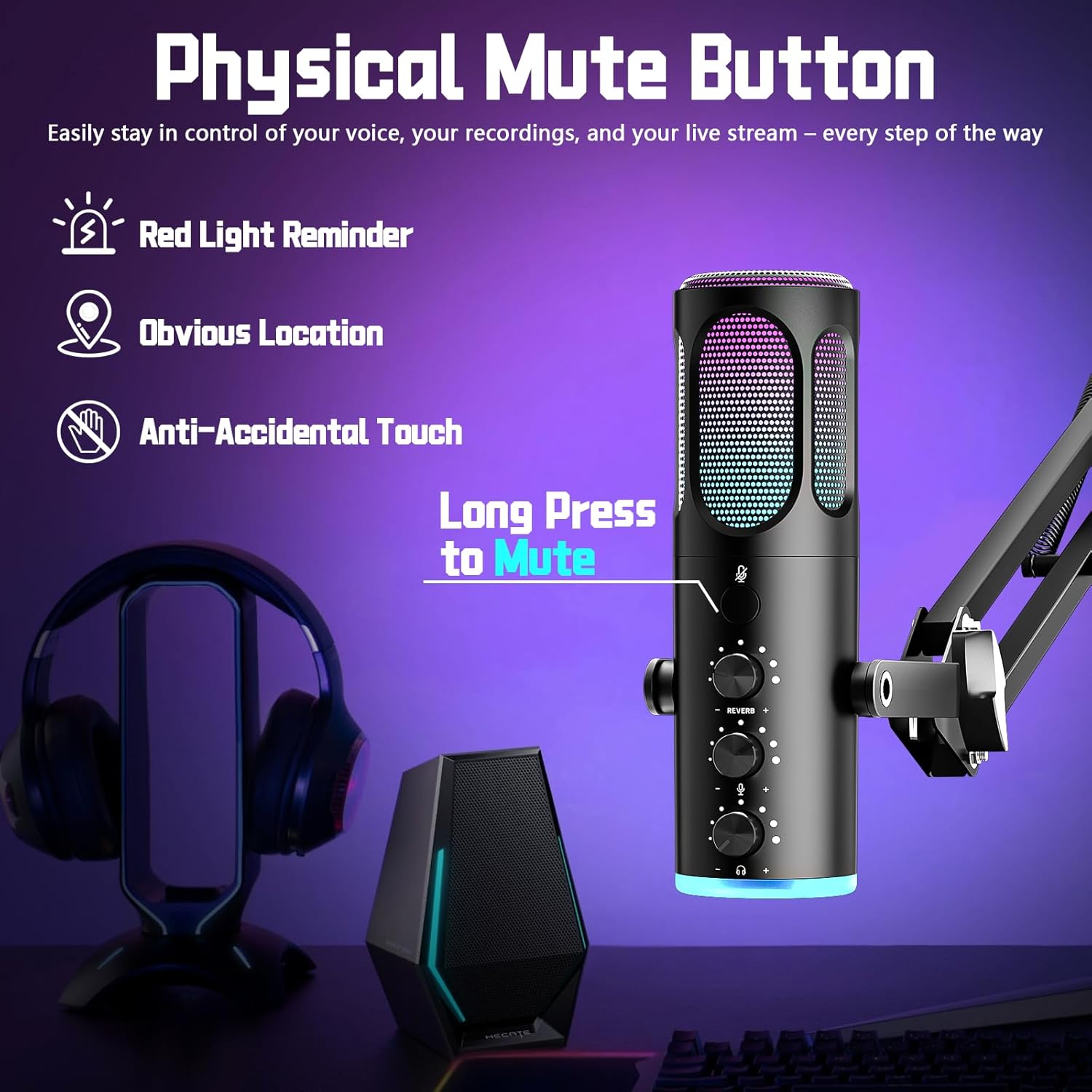USB Gaming Microphone For PC P - مراجعة Gaming Microphone وسعره