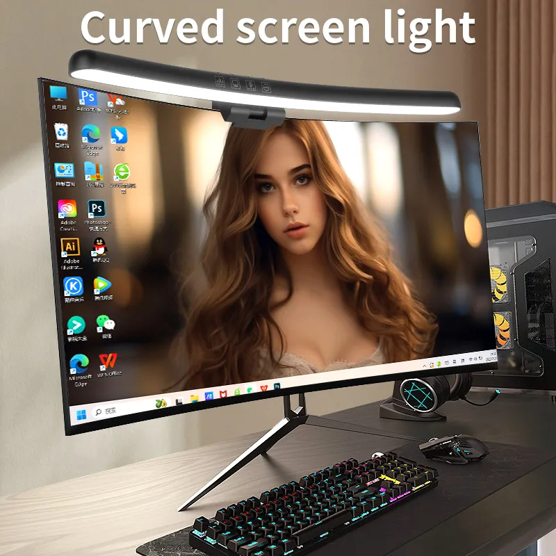 Curved LED Monitor Light Bar U - مراجعة Pc Gaming Rgb وسعره