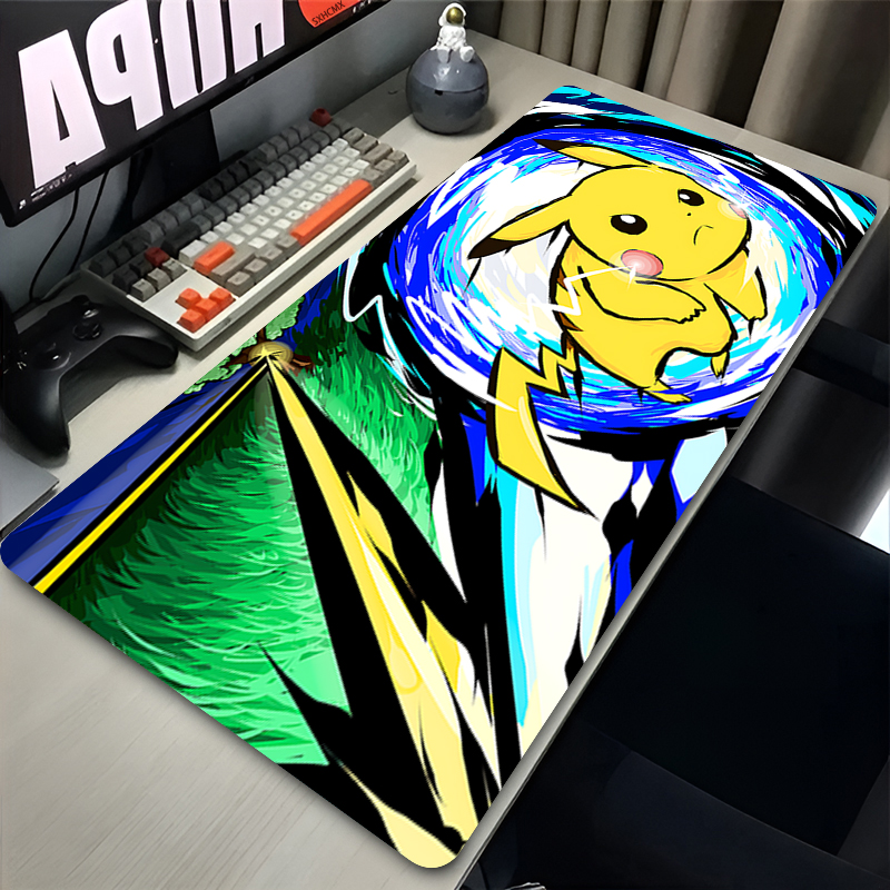 Mouse Pad P-pokemon Pikachu Co - مراجعة Pc Gaming Custom وسعره
