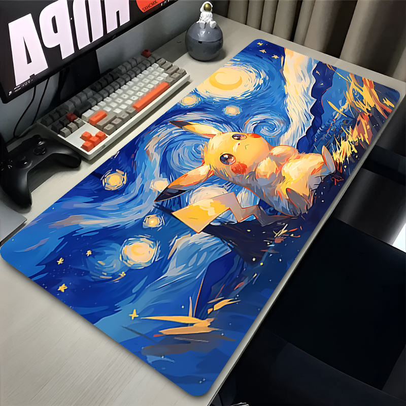 Mouse Pad P-pokemon Pikachu Co - مراجعة Pc Gaming Custom وسعره