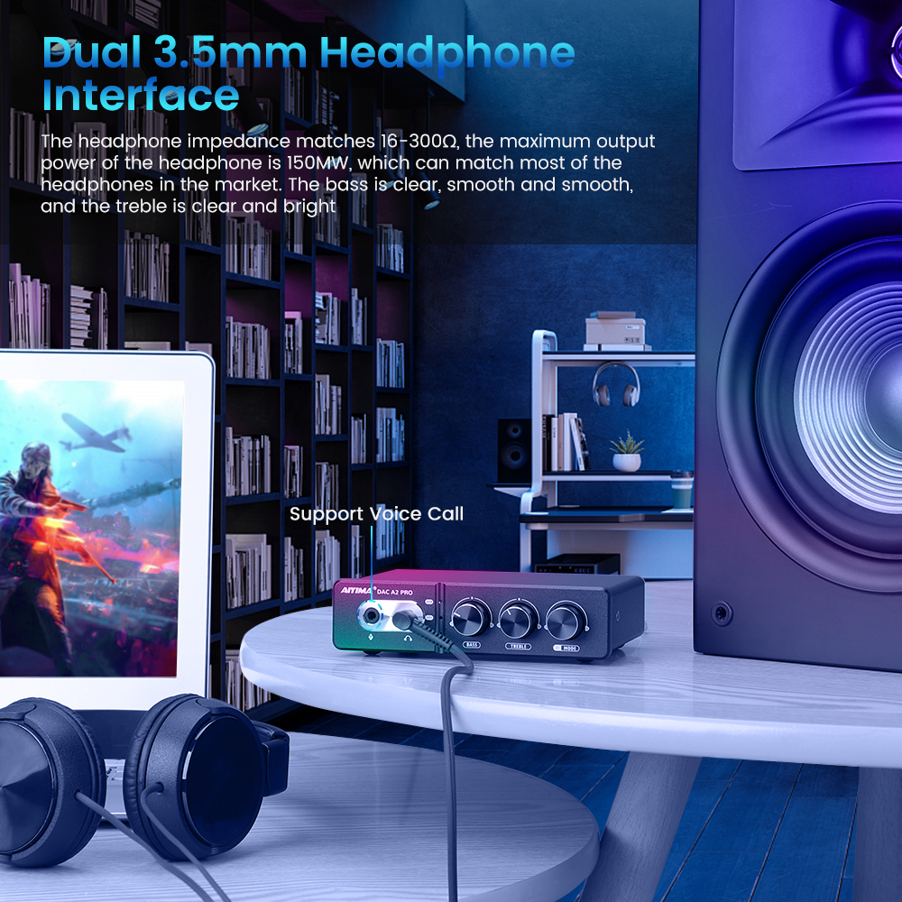 Audio DAC-A2 PRO USB Gaming DA - مراجعة Usb Hub Gaming وسعره
