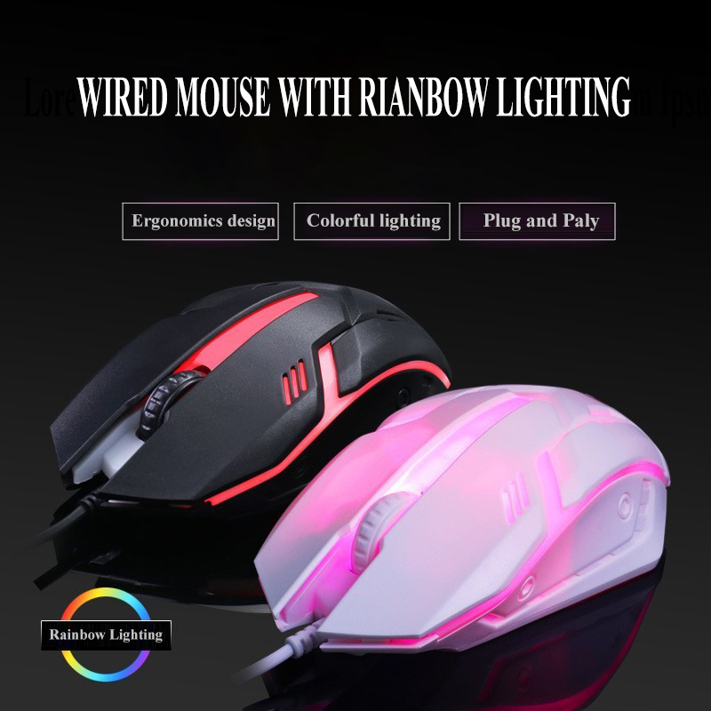 USB Optical Wired Colorful LED - مراجعة Pc Gaming On Sale وسعره