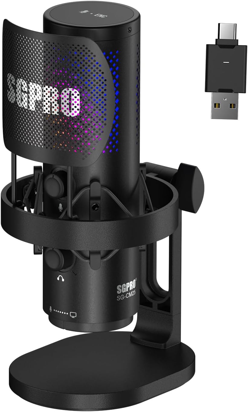Wireless USB Microphone for St - مراجعة Gaming Microphone وسعره